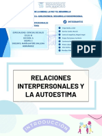 Relaciones Interpersonales y Autoestima - Grupo 02