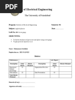 Department of Electrical Engineering: The University of Faisalabad