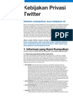 Twitter Privacy Policy 23 05 18