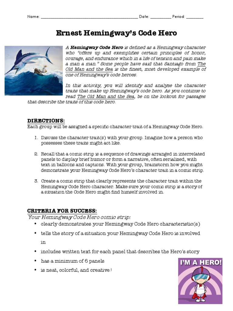 Hemingway Code Hero PDF