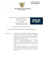 Salinan PM Kominfo Nomor 8 Tahun 2022 OTK Sekretariat Dewan Pers