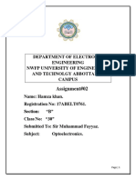 Assignment#2 Optoelectronics