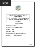 Assignment#3 optoelectronics