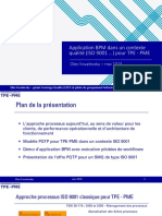 Presentation BPM Contexte ISO 9001