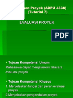 Evaluasi Proyek - 7