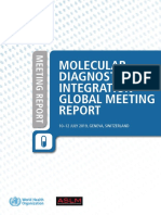 Molecular Diagnostics Integration Global Meeting: 10-12 July 2019, Geneva, Switzerland