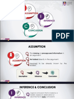 Chapter 4 - Inference Conclusion Assumption