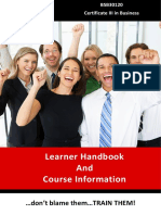 BSB30115 - Cert III in Business - Learner Handbook-Course Info.