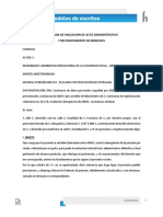 Demanda de Anulación de Acto Administrativo