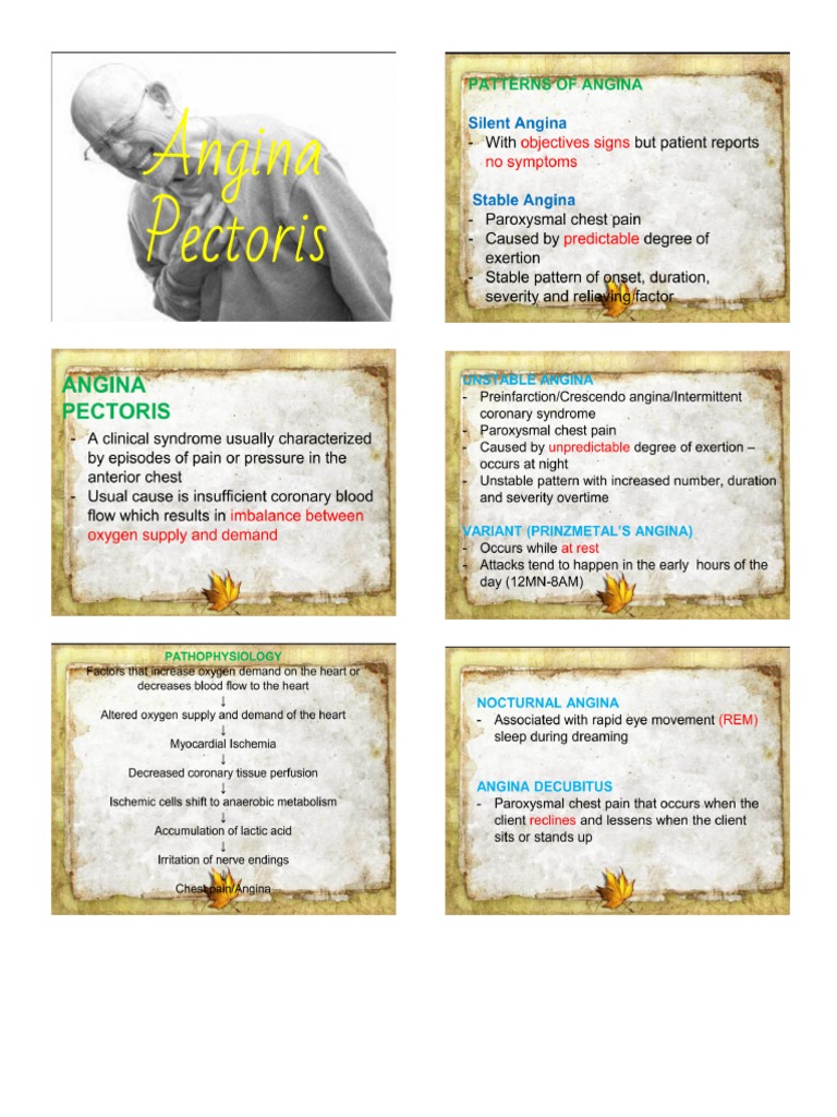 Angina Pectoris + Myocardial Infarction | PDF