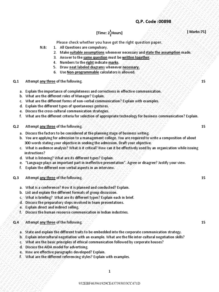 Please check whether you have got the right question paper q p code