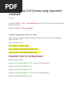 SAP Startup and Shutdown Sequence Guide | PDF | Information Technology ...