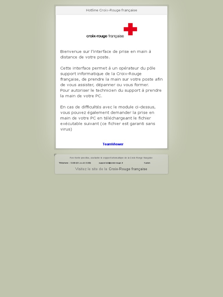 Support informatique Croix-Rouge française | PDF | Affaires | Ordinateurs