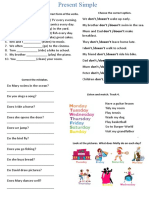 Present Simple Activities With Listening and Speak Grammar Drills - 136081