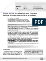 Paper-Bassim-Shear Strain Localisation and Fracture in High Strength Structural Materials