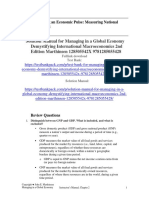 Managing in A Global Economy Demystifying International Macroeconomics 2nd Edition Marthinsen 128505542X Solution Manual