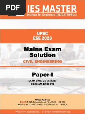 Civil Engineering Paper 01