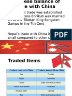 Balance of Trade With China