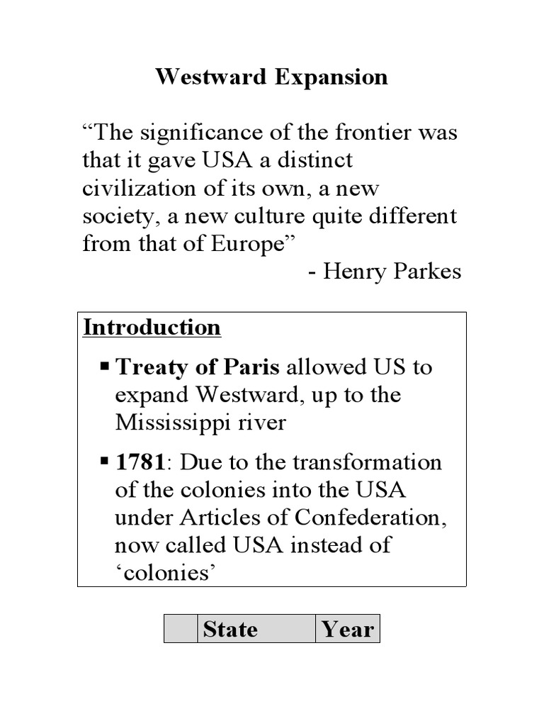 Westward Expansion PDF The - 1711912972