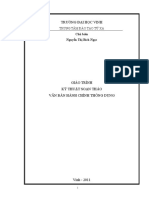Giáo trình Kỹ thuật soạn thảo văn bản hành chính thông dụng (Giáo trình đào tạo từ xa) - Phần 1 - 994359