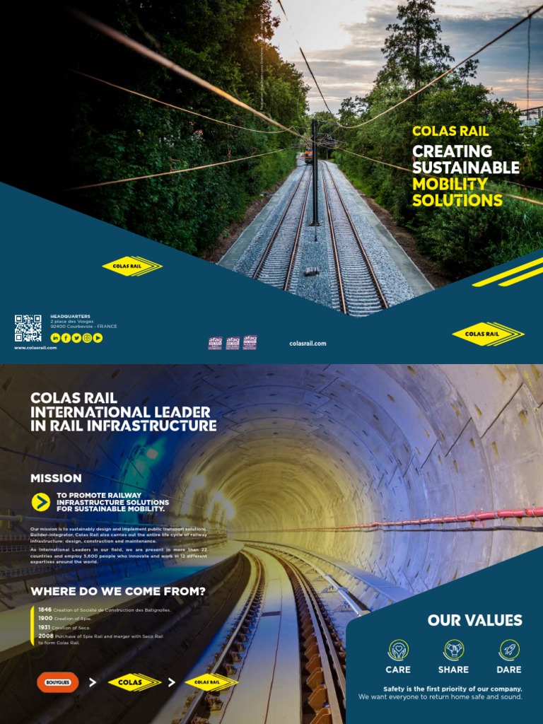 Colas Rail: Global Infrastructure Leader | PDF | Rail Transport | Transport