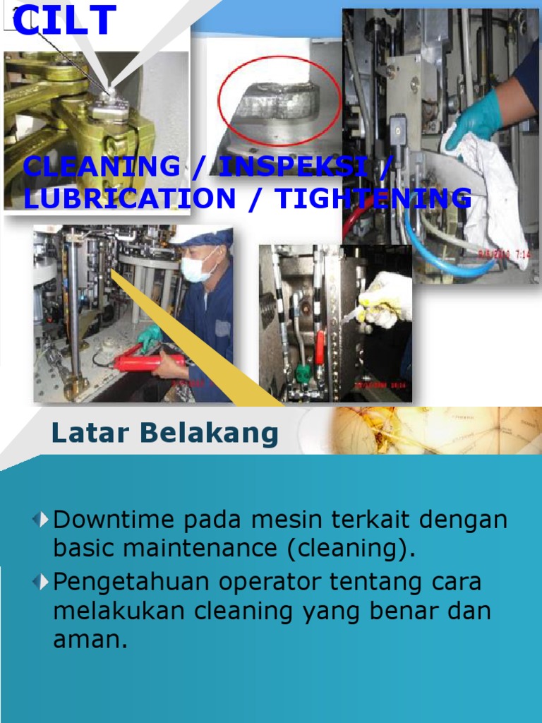 Pemeliharaan Mesin: CILT dan Prosedurnya | PDF | Teknologi & Rekayasa