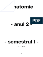 Anatomie An 2 - Sem 1 - DO