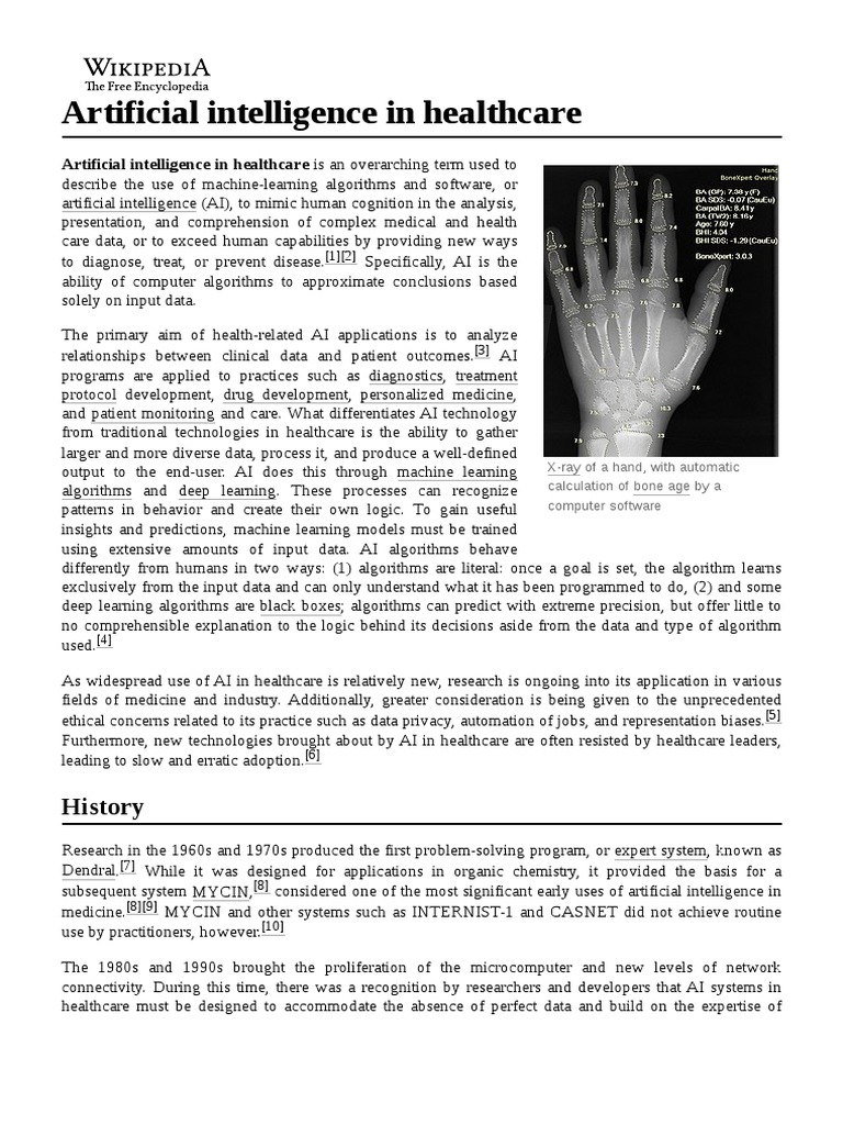 AI Applications in Healthcare Overview | PDF | Artificial Intelligence ...