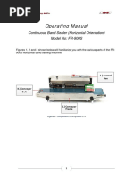 Operating Manual: Continuous Band Sealer (Horizontal Orientation) Model No: FR-900S