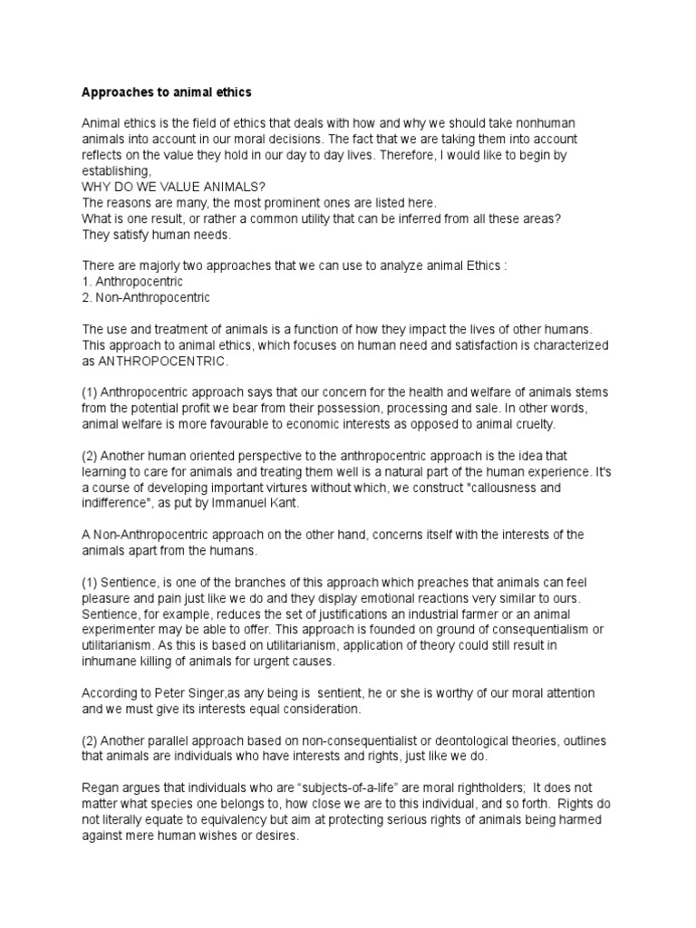 WHAT IS ANIMAL ETHICS intelligence overview