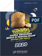 Statistik Harga Produsen Beras Di Penggilingan Provinsi Jawa Tengah 2020