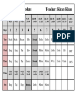 Grade 2 - Lavenders Updated Time Table