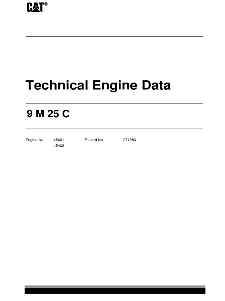 3 - Technical Engine Data Manual | PDF