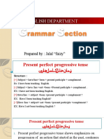 Present Progressive Tense