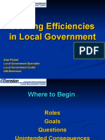 Finding Efficiencies in Local Government