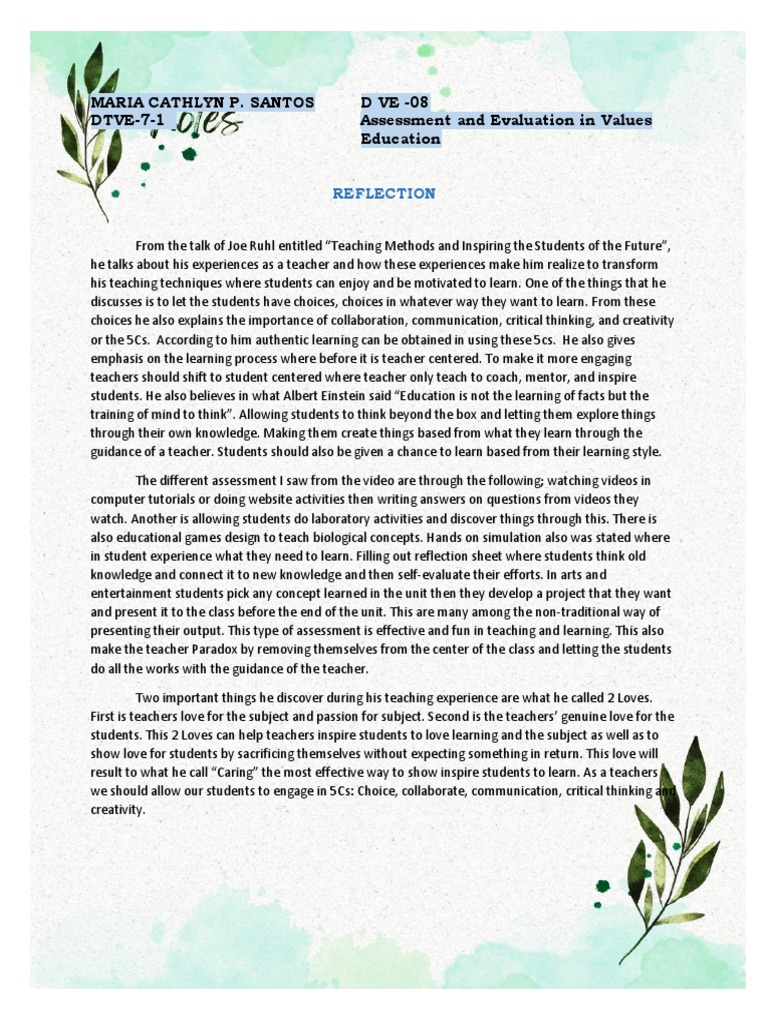 Inspiring Future Students: Joe Ruhl's Methods | PDF | Teaching Method ...