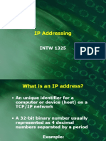 IP Addressing