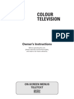 Colour Television: Owner's Instructions