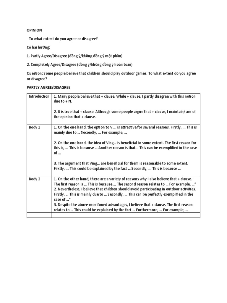 Template Writing Task 2 | PDF
