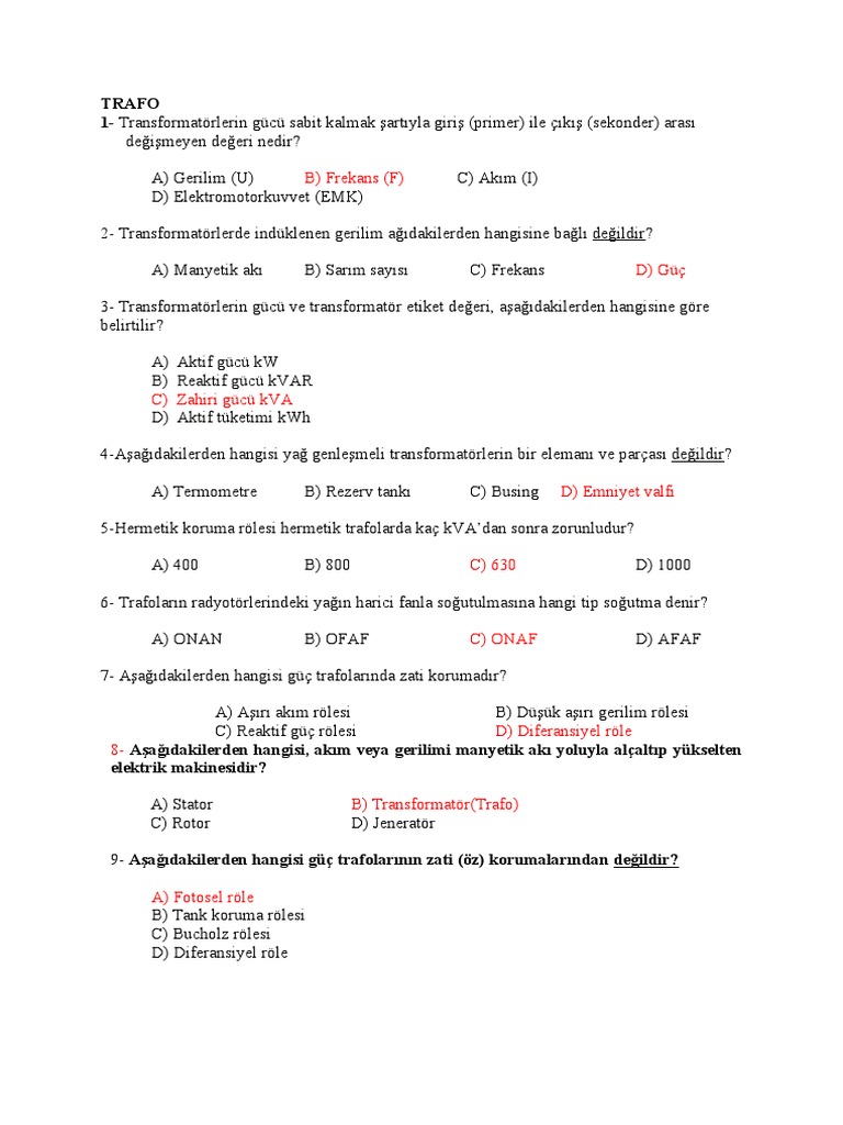 Trafo ) | PDF