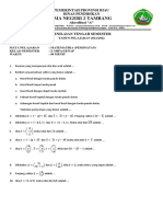 Soal PTS Essay X MTK (P) Genap 2021