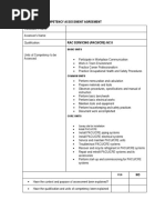 Competency Assessment Agreement