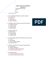 MCQ On Fluid Power