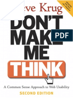 Dont Make Me Think A Common Sense Approach To Web Usability 2nd Ed 2005 2