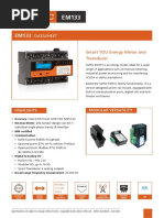 Datasheet: Smart TOU Energy Meter and Transducer