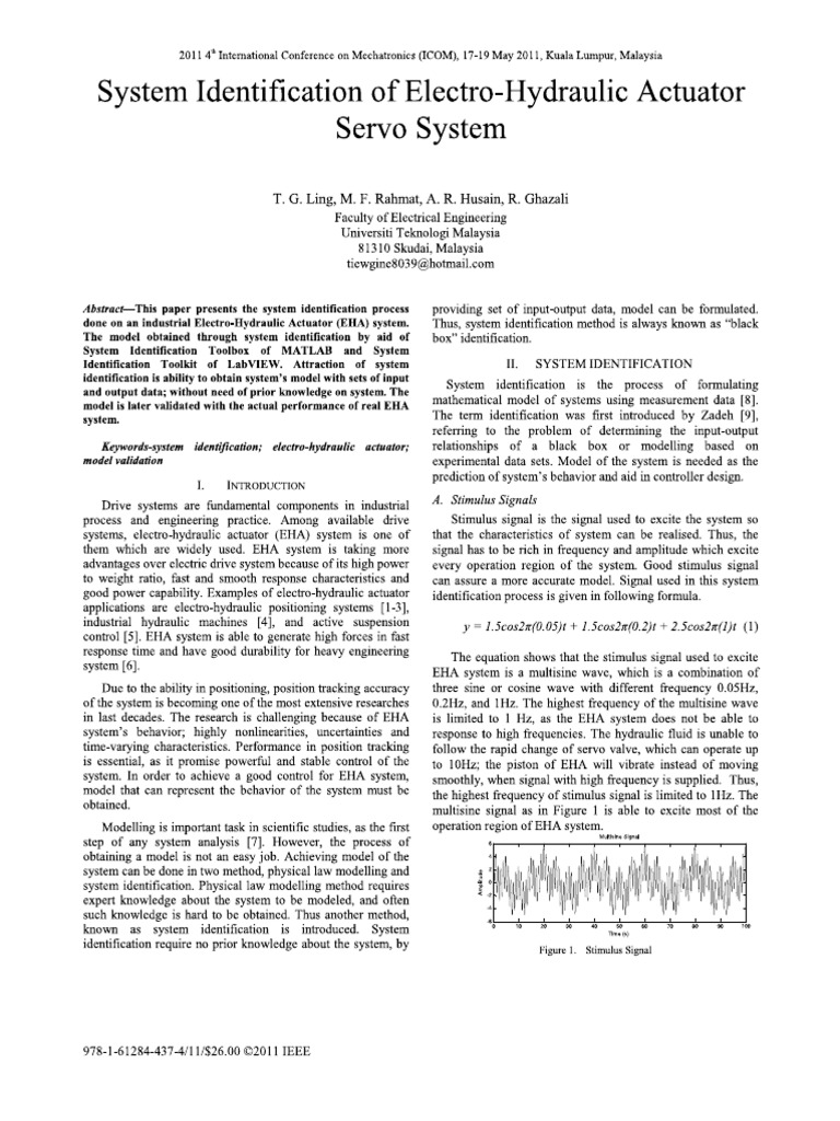 Identification For Hydraulics System PDF