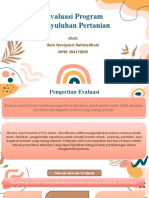 Evaluasi Program Penyuluhan Pertanian