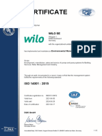 WILO SE-Group (En) - ISO 14001 Valid Until April 2024