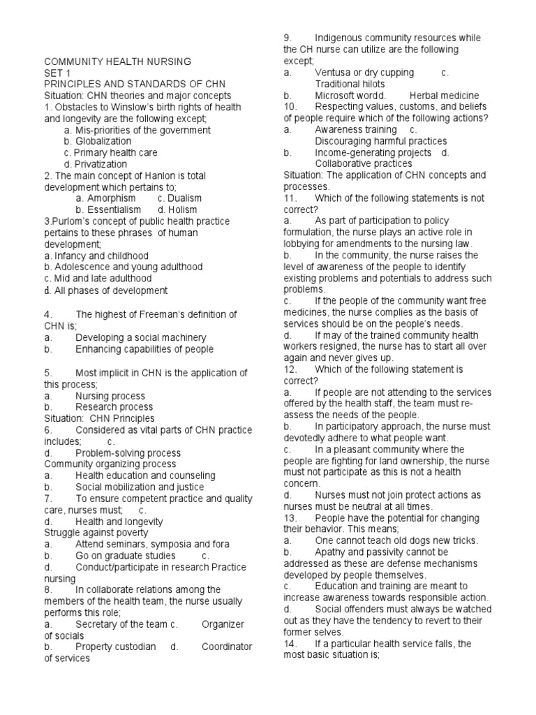 Community Health Nursing | PDF | Nursing | Health Care