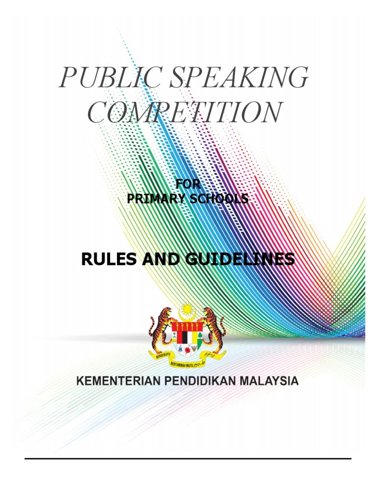 PUBLIC SPEAKING COMPETITION | PDF | Public Speaking | State School